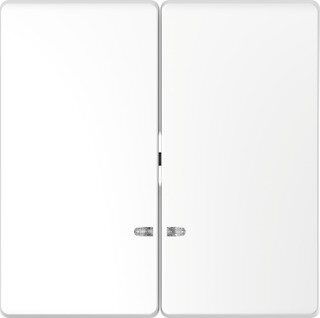 Merten MEG3420-6035 Doppelwippe mit Kontrollfenster, System Design, Lotosweiß