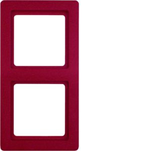 Berker 10126062 Rahmen 2-fach, Q.1, rot samt