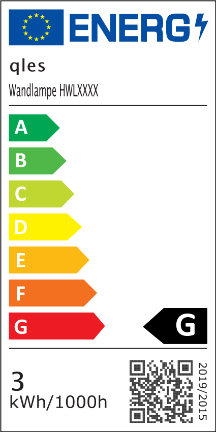 qles HWLD0814 Wandlampe, für Merten System-M, beleuchtet/LED/warmweiß (3000k), Anthrazit, edelmatt, IP44, inkl. Druckknopfaufnahme