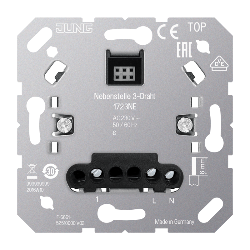 Jung 1723 NE Nebenstellen-Einsatz, 3-Draht
