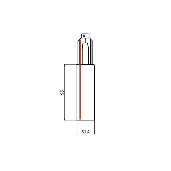 Brumberg 87167080 Endeinspeisung zu 3-Phasen-Stromschiene ONETRACK DALI/schaltbar, 87161-87163, Schutzleiter links, schwarz