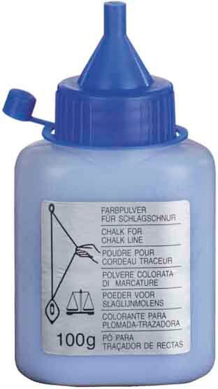 Cimco 140322 Farbpulver für Schlagschnur, blau, 100g