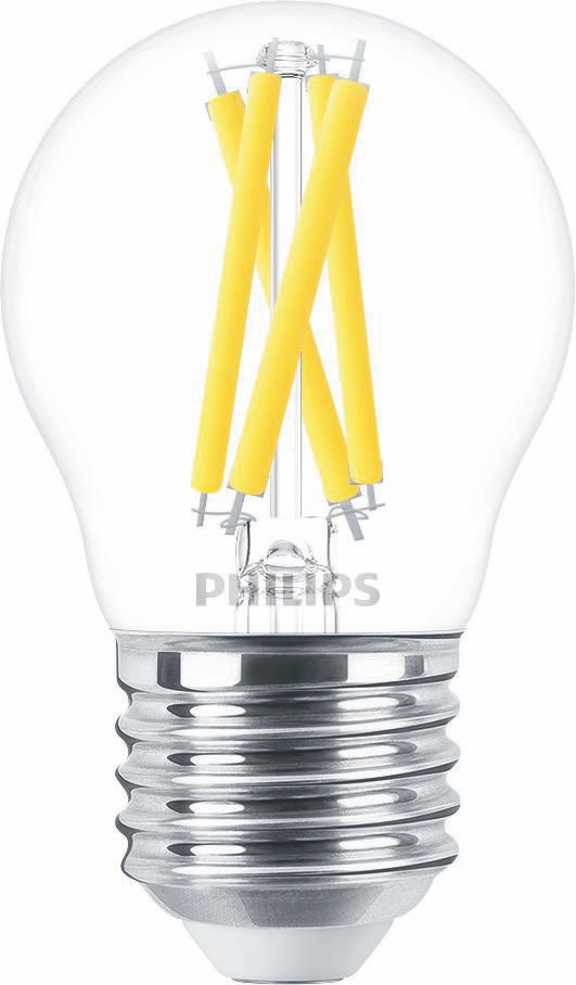 Philips 44953400 MASTER GLASS LED-Lampen in Tropfenform, 3,4 W, 922, 470 lm, E27, dimmbar