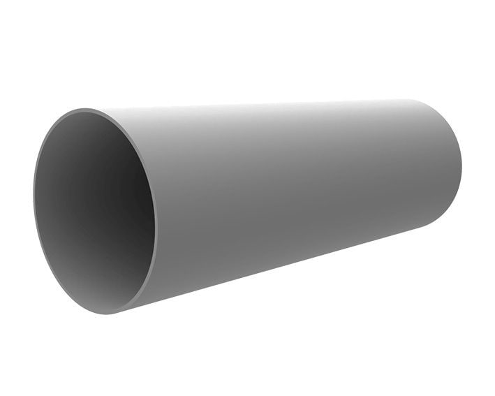 Zewotherm 14010091 ZEWO SmartFan Fixrohr, Ø 160 mm, 500 mm, langlebig, hohe Temperaturbeständigkeit, einfache Montage, robustes Material, modular erweiterbar, grau