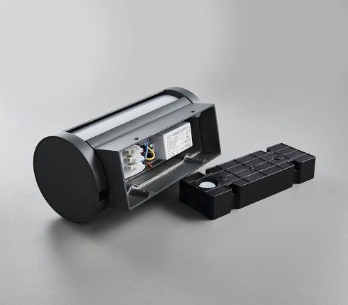 Heitronic 500739 Wandleuchte Timor, 13 W, 3000 K, IP65, Leuchteinheit schwenkbar,anthrazit