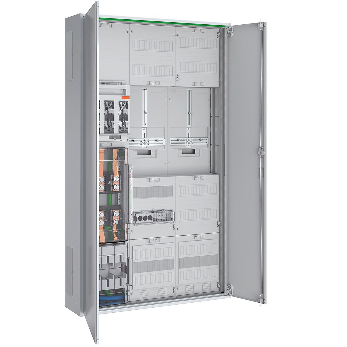 ABN ABNRS309X0813 Wandlerschrank 250A TAB SN Hamburg 5-polig, zu NH2-UT, AB LA 400A, weiß