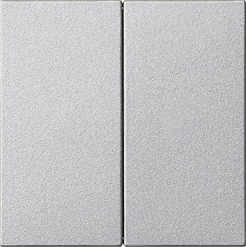 Gira 536226 S3000 Bedienaufsatz 2-fach, System 55, Farbe alu