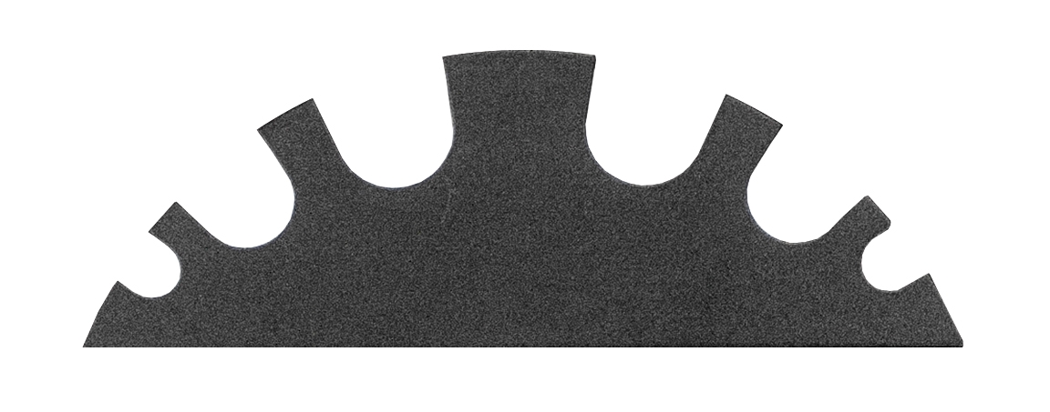 EVOline® 159909118600 Verschlussplatte mit 6 Kabelführungen für Circle80, je 2 x 4, 7 und 9 mm, schwarz