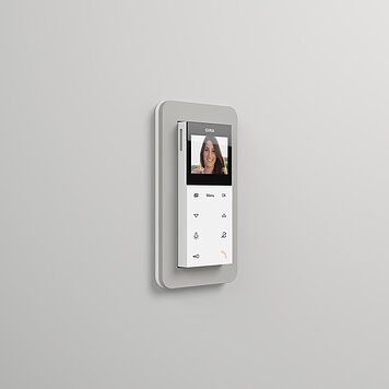 Gira 123903 Wohnungsstation Video Aufputz Plus, System 55, reinweiß glänzend