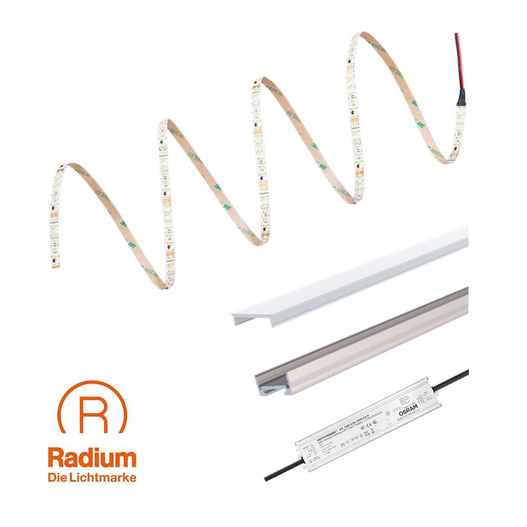 Radium E24-RSTA2145-ND LED-Strip-Set 2200 S 830/24V, nicht dimmbar, 5Meter