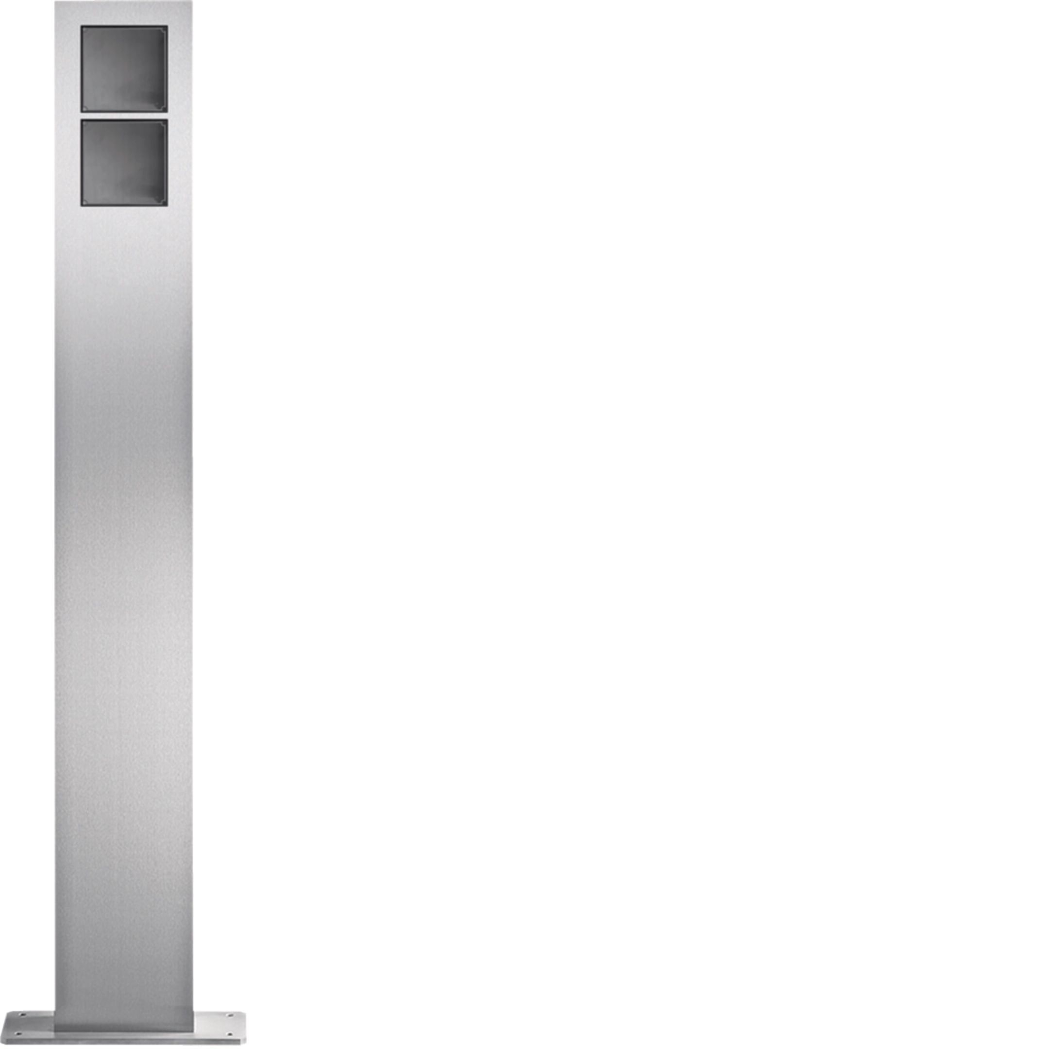 Elcom 4822180 Standsäule 2/1, Edelstahl matt, MODESTA