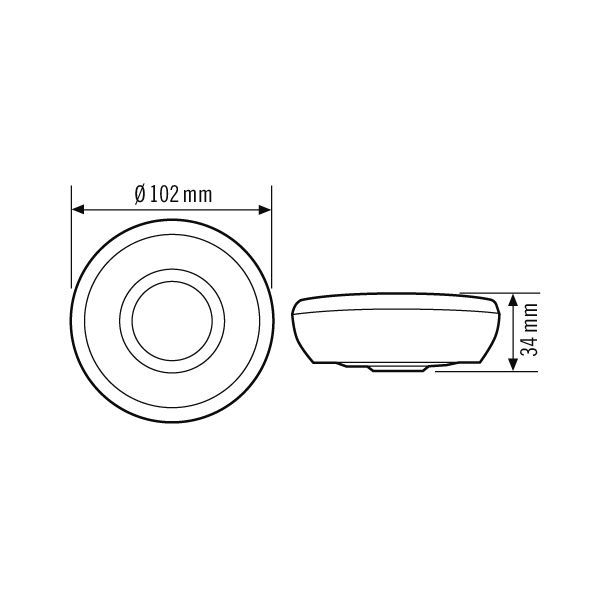ESYLUX EB10430428 Decken-Bewegungsmelder MD 360i/8 BASIC
