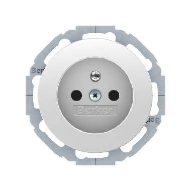 Berker 6768792089 Schutzkontakt-Steckdose mit Schutzkontaktstift, R.Classic