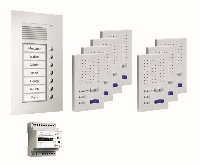 TCS PPUF07-EN/02 Sprechanlagen-Set Unterputz für 7 WE