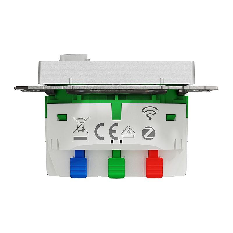 Merten MEG2380-0460 Connected Schutzkontakt-Steckdose 16A, System M, Aluminium, Thermoplast edelmatt
