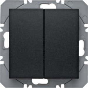 Berker 85656285 KNX-Funk Wandsender 2-fach, flach, quicklink, S.x/B.x, anthrazit matt