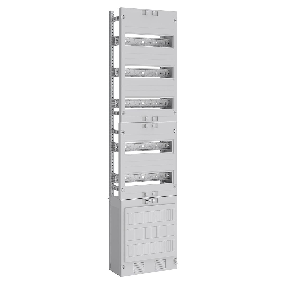 ABN VS17 Verteilerfeld 1V, mit Schienen, Anschlussklemmen 1V5, 5-polig, BxH 250x1050 mm
