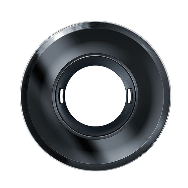 ESYLUX EP00007293 Abdeckung für Präsenz- und Bewegungsmelder der Serie FLAT schwarz, Glas rund