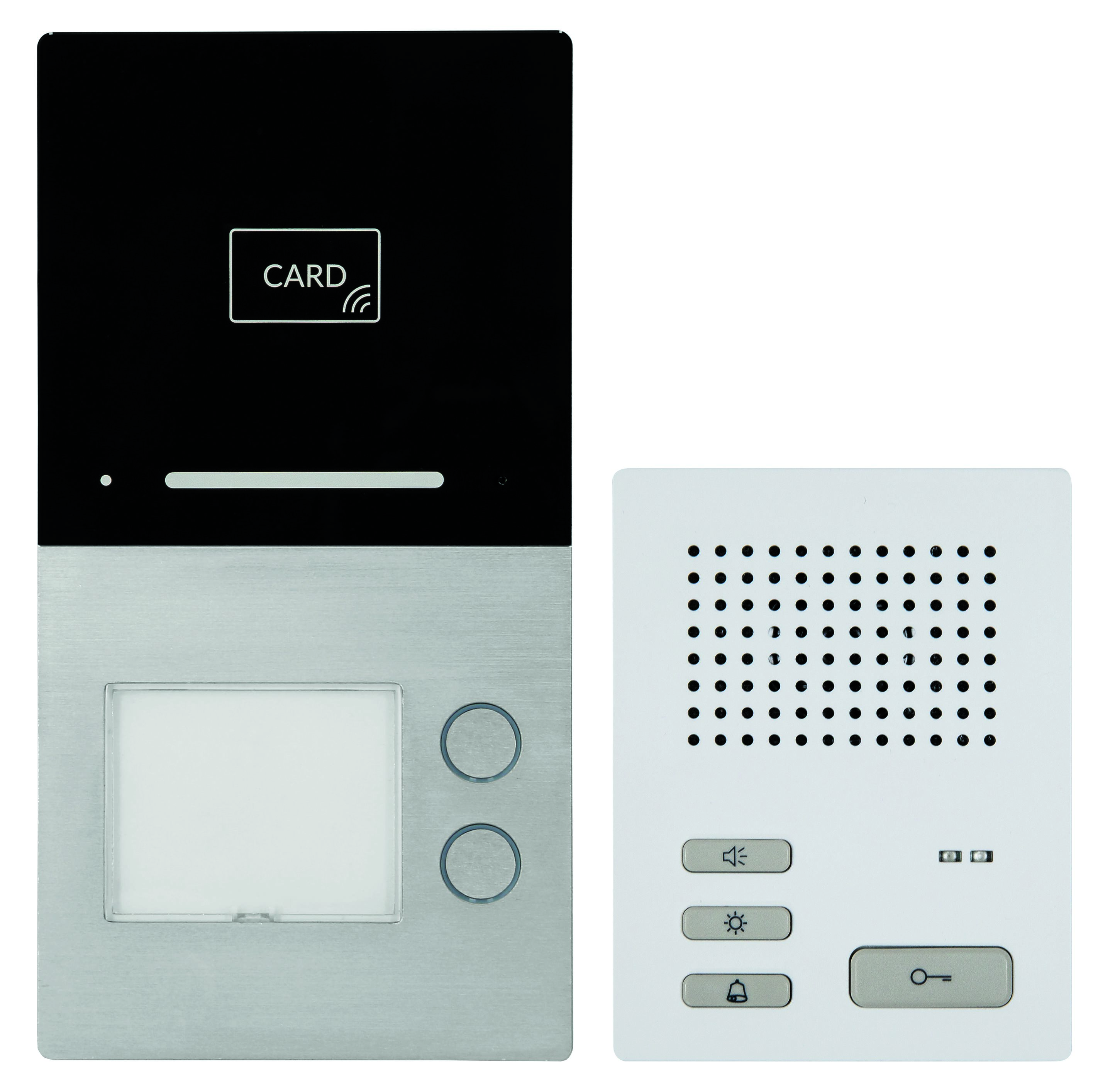 HHG Villa Audio Set 2 RL Set 2-Familien Audio-Sprechanlagen-Set mit integriertem RFID und Bluetooth®