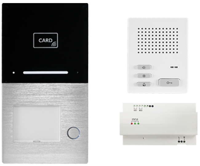 HHG Villa Audio Set 1 RL  1-Familien Audio-Sprechanlagen-Set mit integriertem RFID und Bluetooth®