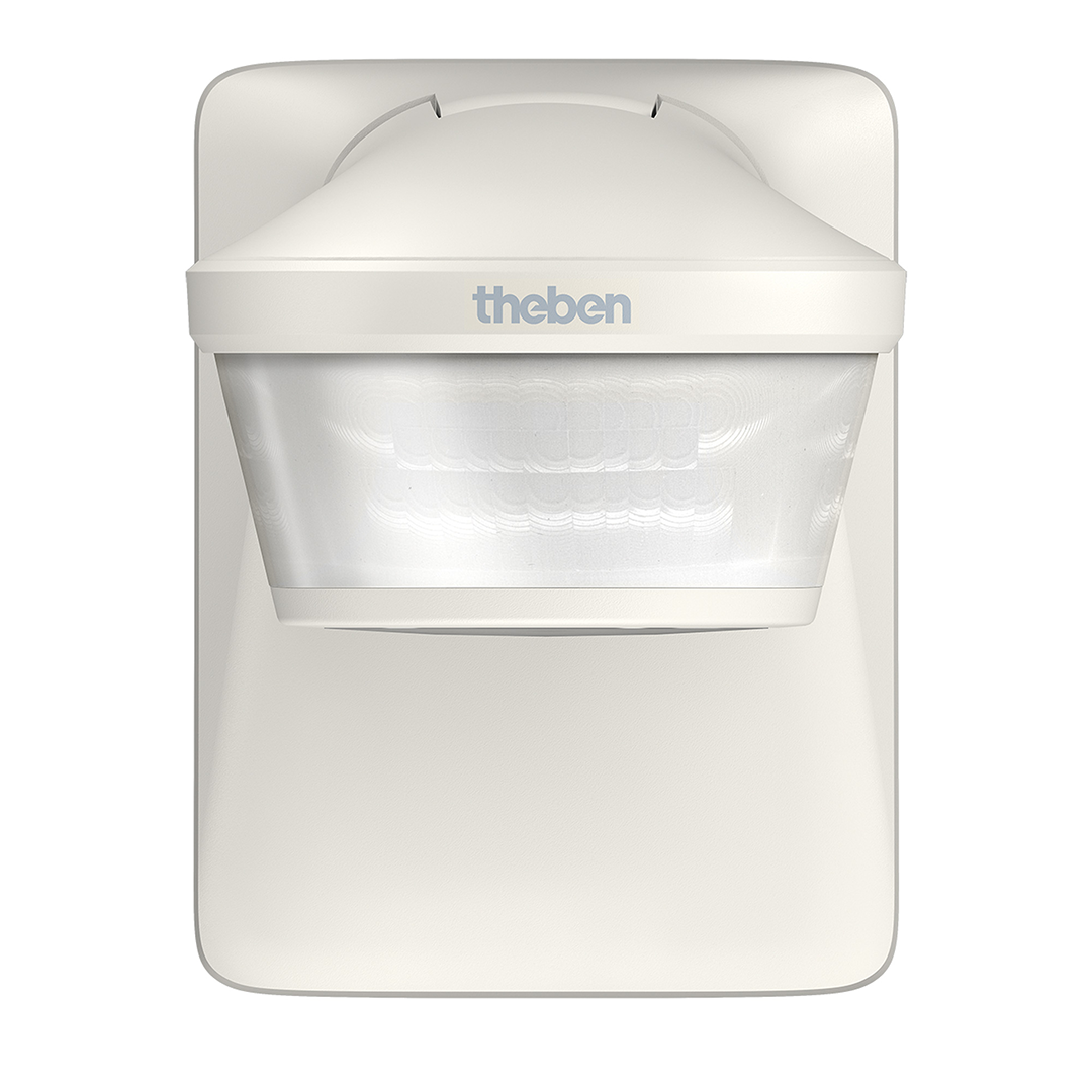 Theben 1010610 theLuxa P300 WH Bewegungsmelder 300° für Wand-oder Deckenmontage, max. 16 m, weiß