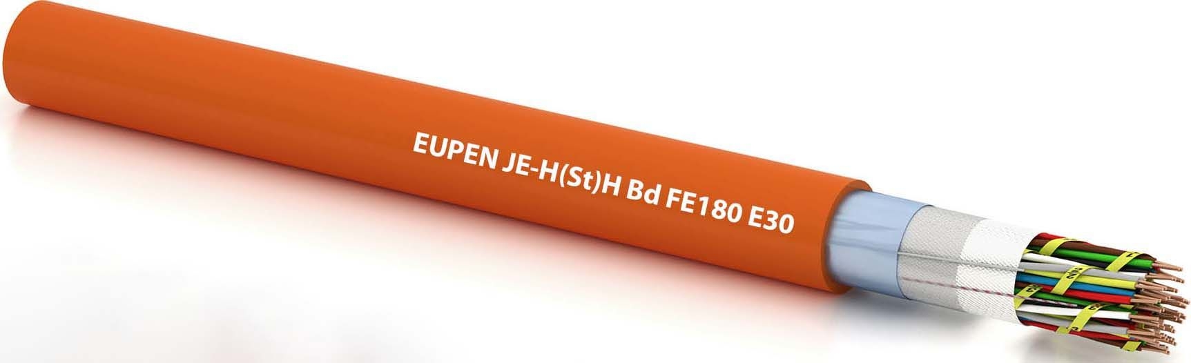Eupen JE-H(St)H E30 2x2x0.8 Installationskabel halogenfrei, Schnittware, orange