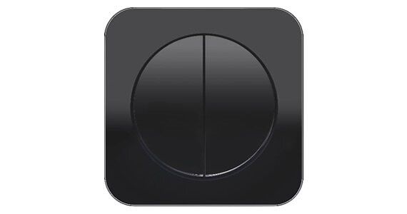 Berker 10132145 Rahmen 3-fach, R.1, schwarz glänzend