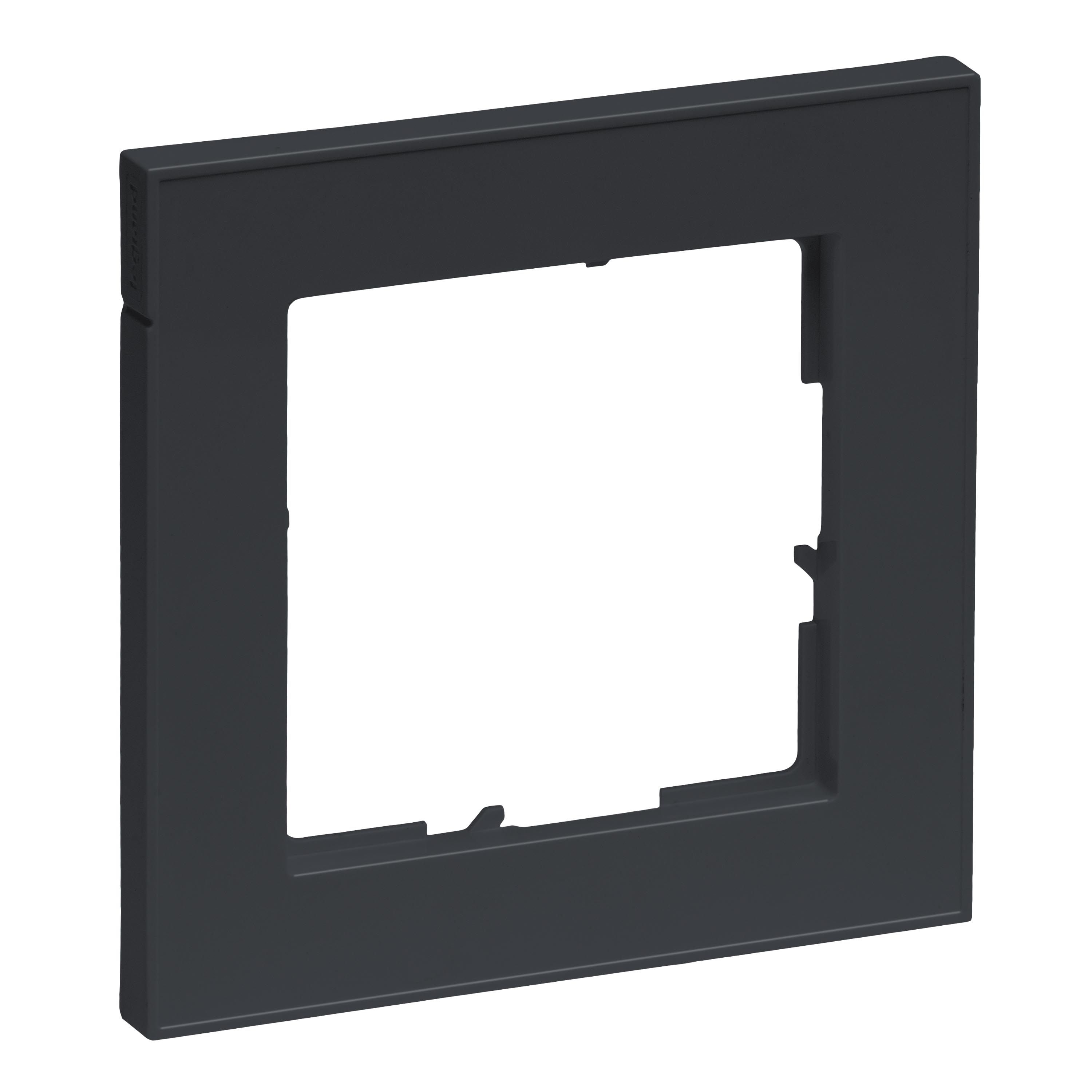 Legrand 765481 SEANO+ 1-fach Rahmen, anthrazit lackiert