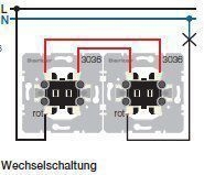 Berker 303650 Wechselschalter für Hohlwandmontage, Modul-Einsätze