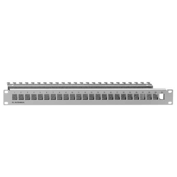 Rutenbeck 23900000 Patchpanel Direktmontage 19"/1 HE für 24 Universalmodule