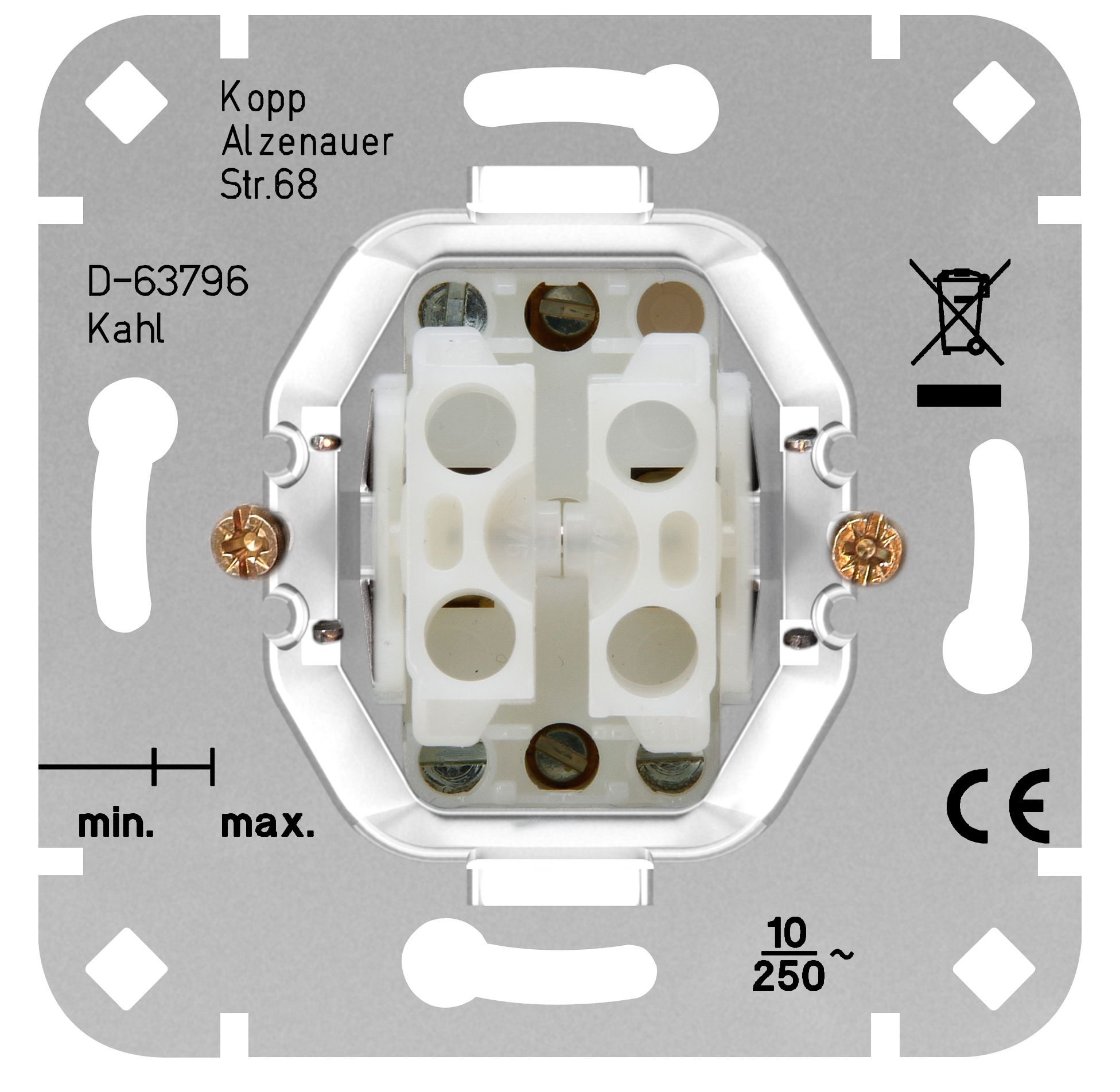 Kopp 503800002 Doppeltaster (2x Schließer)-Sockel UP