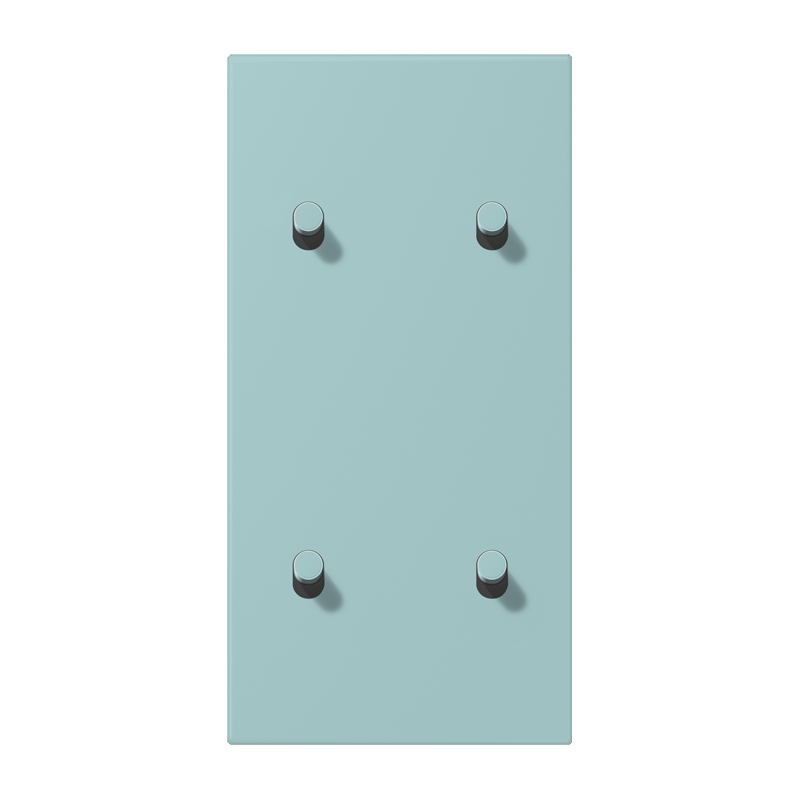 Jung LC12-25R0214 Abdeckung mit Kipphebel "Zylinder", 2 x 2 Kipphebel, senkrecht, céruléen clair