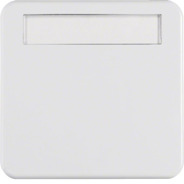 Hager WWW1100PW Wippe 1-fach mit Beschriftungsfeld, WG UP IP44, polarweiß glänzend