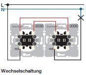 Berker 3036 Aus-/Wechselschalter, Wippschalter-Einsatz