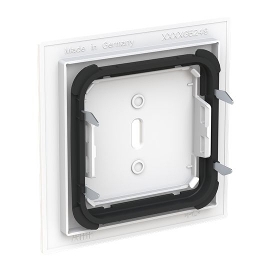 Busch-Jaeger 6479-44M Zentralscheibe für USB Ladestation 1-fach mit USB-C-Anschluss, Busch-art linear, studioweiß matt