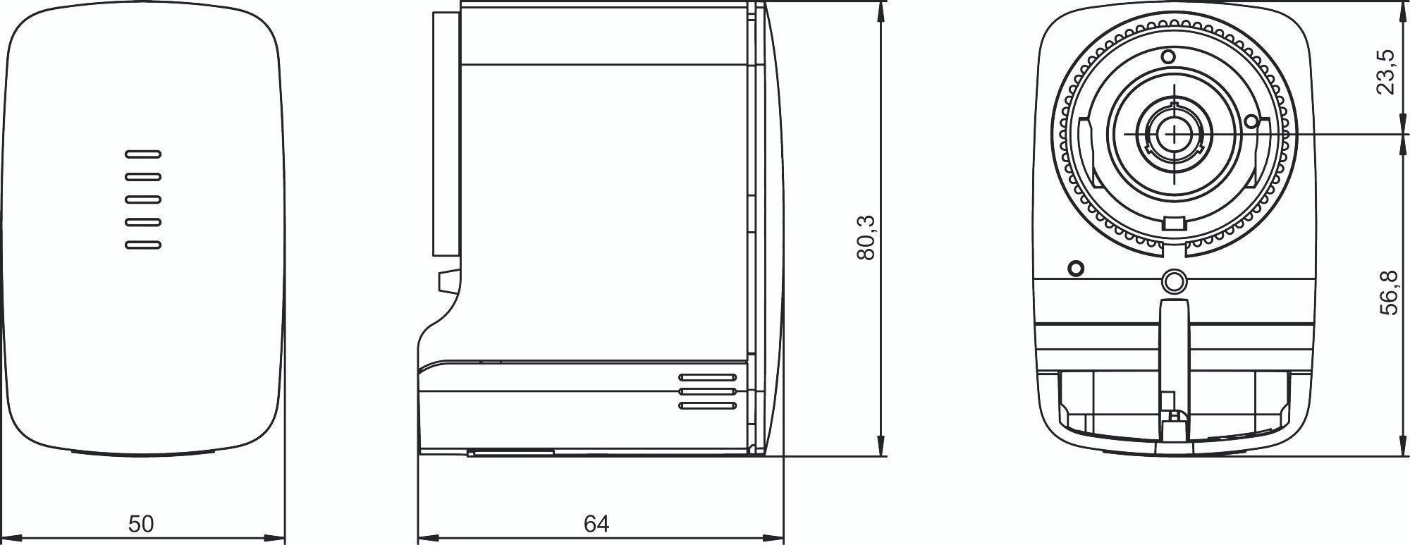 Theben 7319205 CHEOPS S KNX Motorischer Stellantrieb für Heiz- und Kühlventile, Data Secure