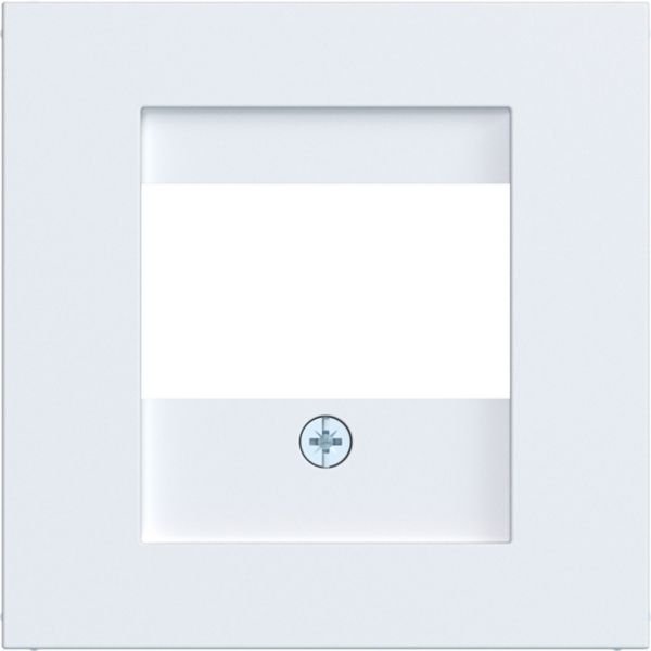 Hager WAF1104WM Zentralstück mit Ausschnitt für TAE, Lautsprecher, USB, A.x/C.x, lichtweiß matt