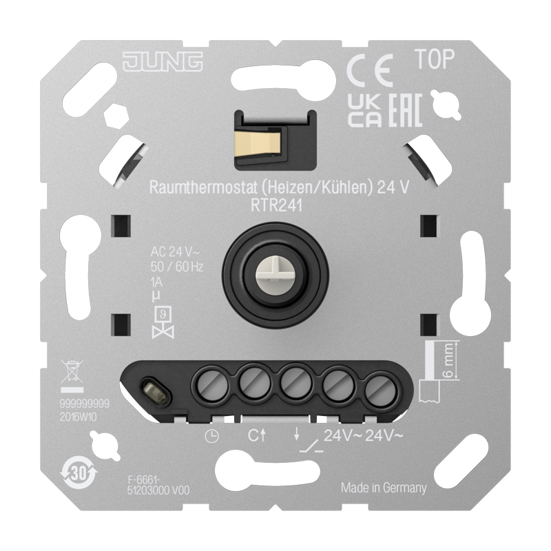 Jung RTR241 Raumthermostat (Heizen/Kühlen) 24 V