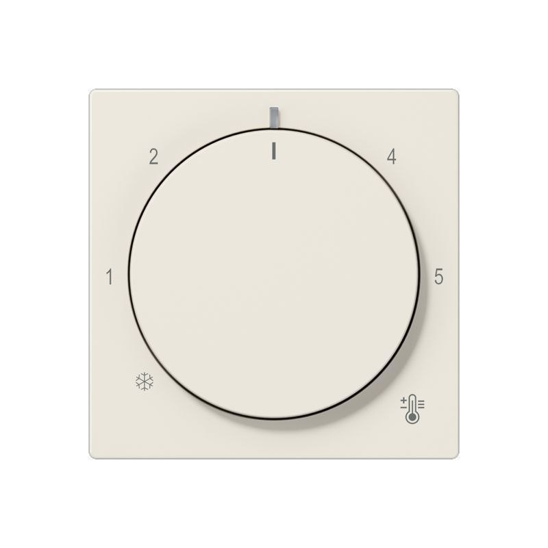 Jung A1749BF Abdeckung für Thermostat, Thermoplast, Serie AS, weiß (ivory)