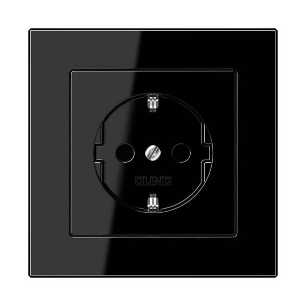 Jung AC585SW Rahmen 5-fach, senkrechte und waagerechte Montage, Duroplast, A CREATION, schwarz