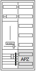 Hager ZB325C15LS Zählerschrank 1 ZP 3-Punkt-Befestigung