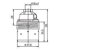 Houben 102803 E27-Fassung Metall Glattmantel