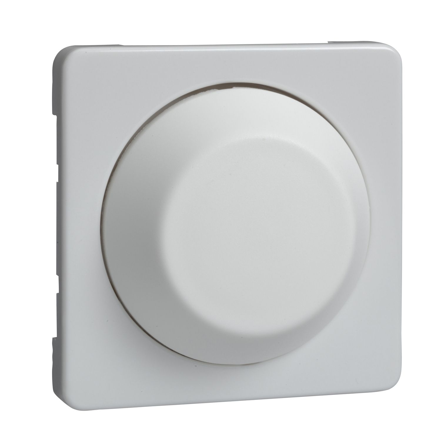 Elso 207014 Zentralplatte mit Drehknopf für Dimmer, hochkratzfest, Fashion, reinweiß glänzend