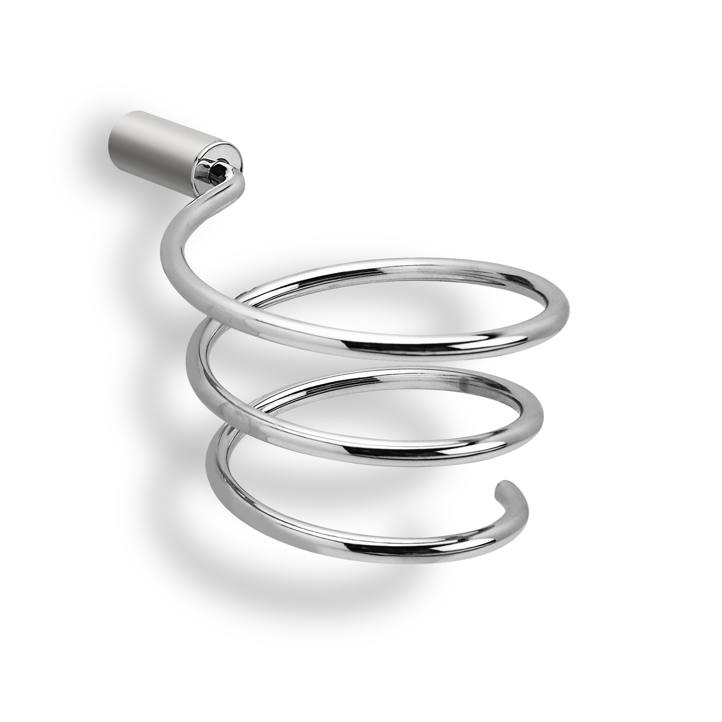 qles FBGD6036 Föhnhalter-Spirale Direktanschluss, für Merten D-Life, Edelstahl, lackiert