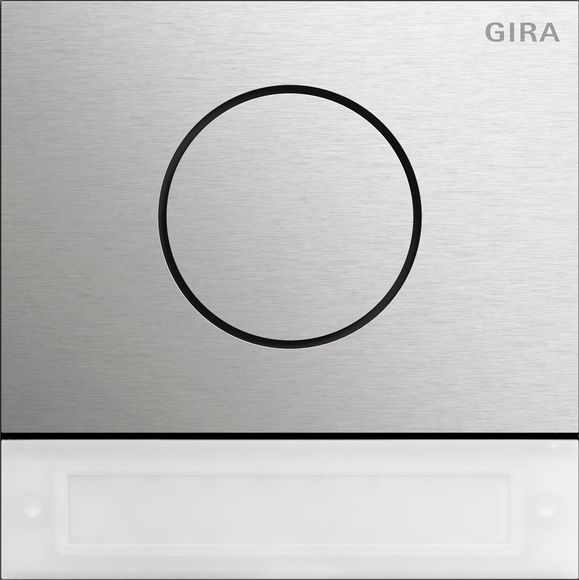 Gira 5569914 Türstationsmodul Inbetriebnahme-Taste, System 106, Edelstahl V4A