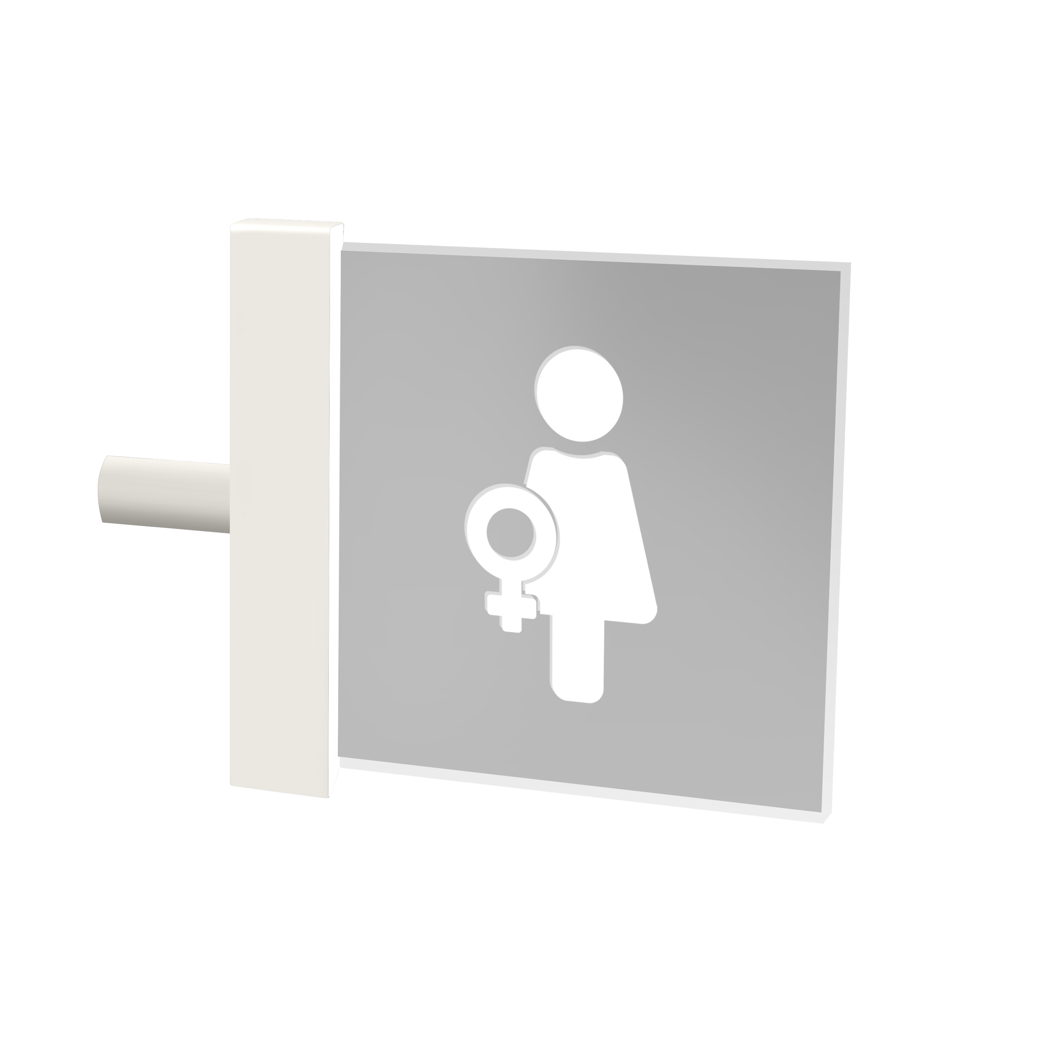 qles LBB0619 Licht-Board, für Merten System-M, beleuchtet/LED/warmweiß (3000k), Polarweiß glänzend, brillant, IP44