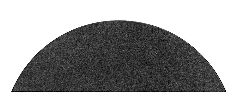 EVOline® 159909118800 Verschlussplatte mit 6 Kabelführungen für Circle80, komplett geschlossen, schwarz
