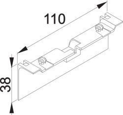 Hager Tehalit SL20115A9011 Geräteträgerschürze 115mm