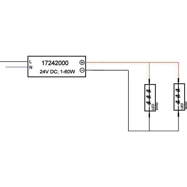 Brumberg 17242000 LED-Netzgerät 1-60 W, 24 V DC, IP20, schaltbar