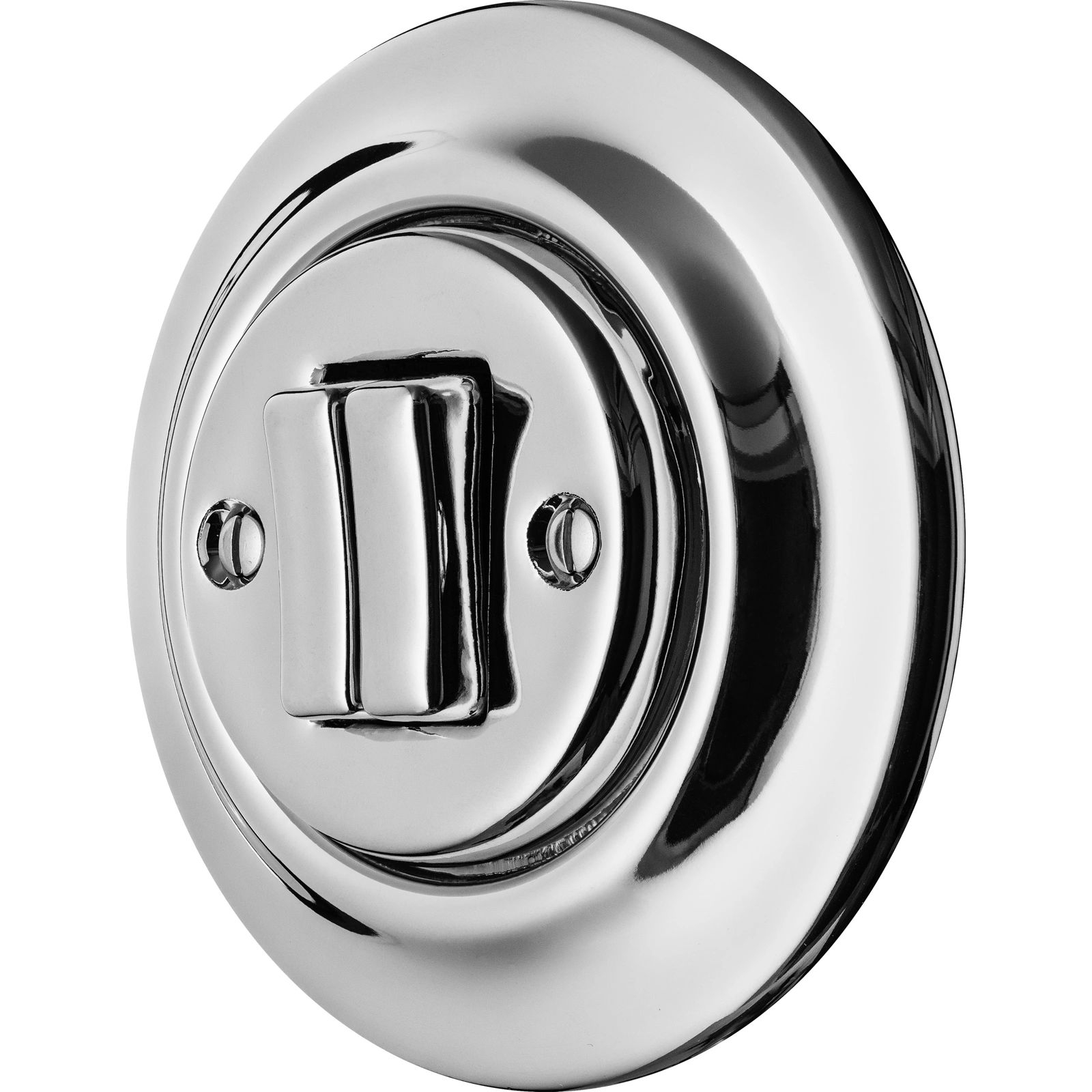 Katy Paty ARGENTUM Porzellan-Schalter schmal 2-fach, Serie, silber